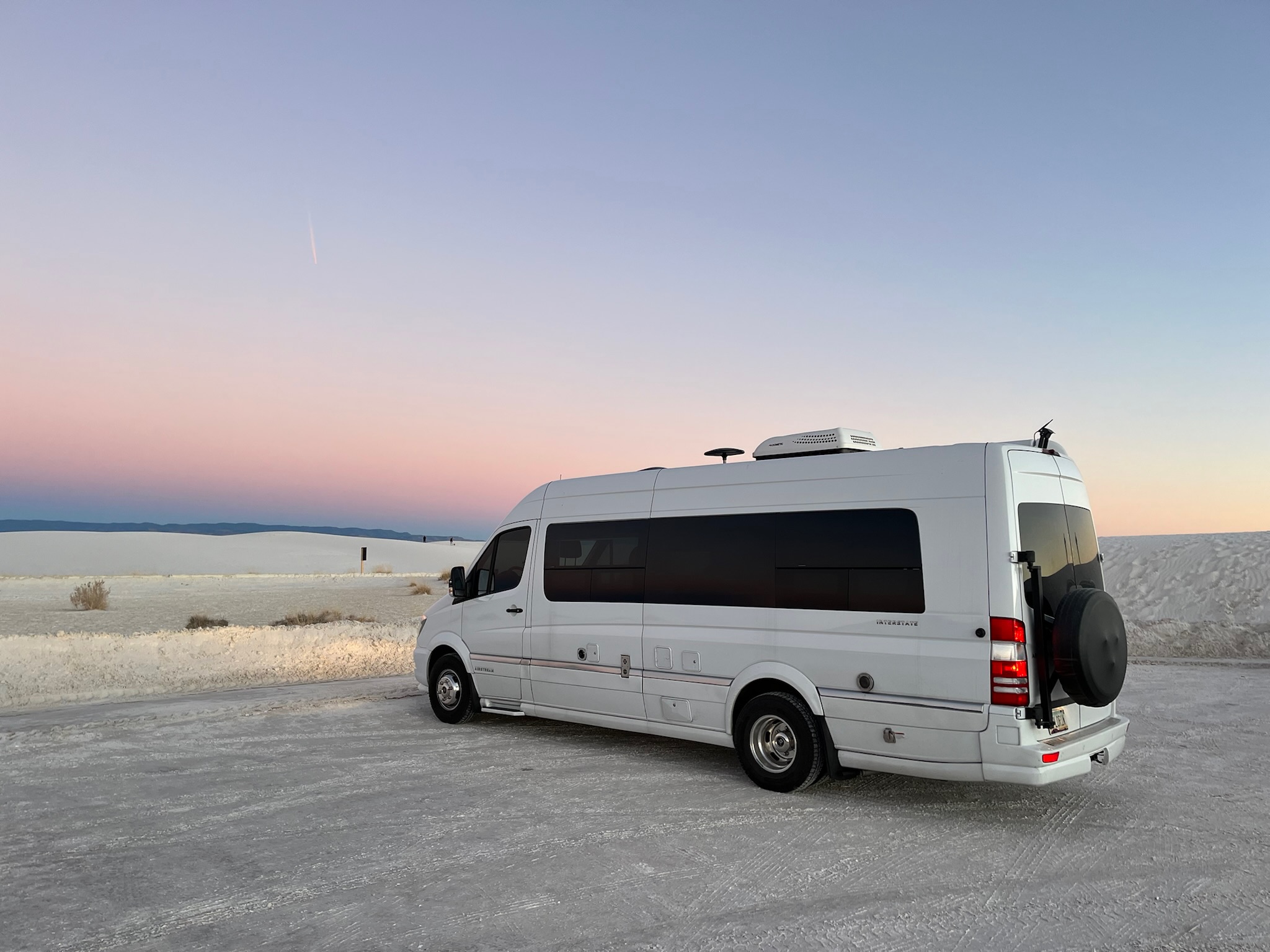 White Sands National Park at sunset