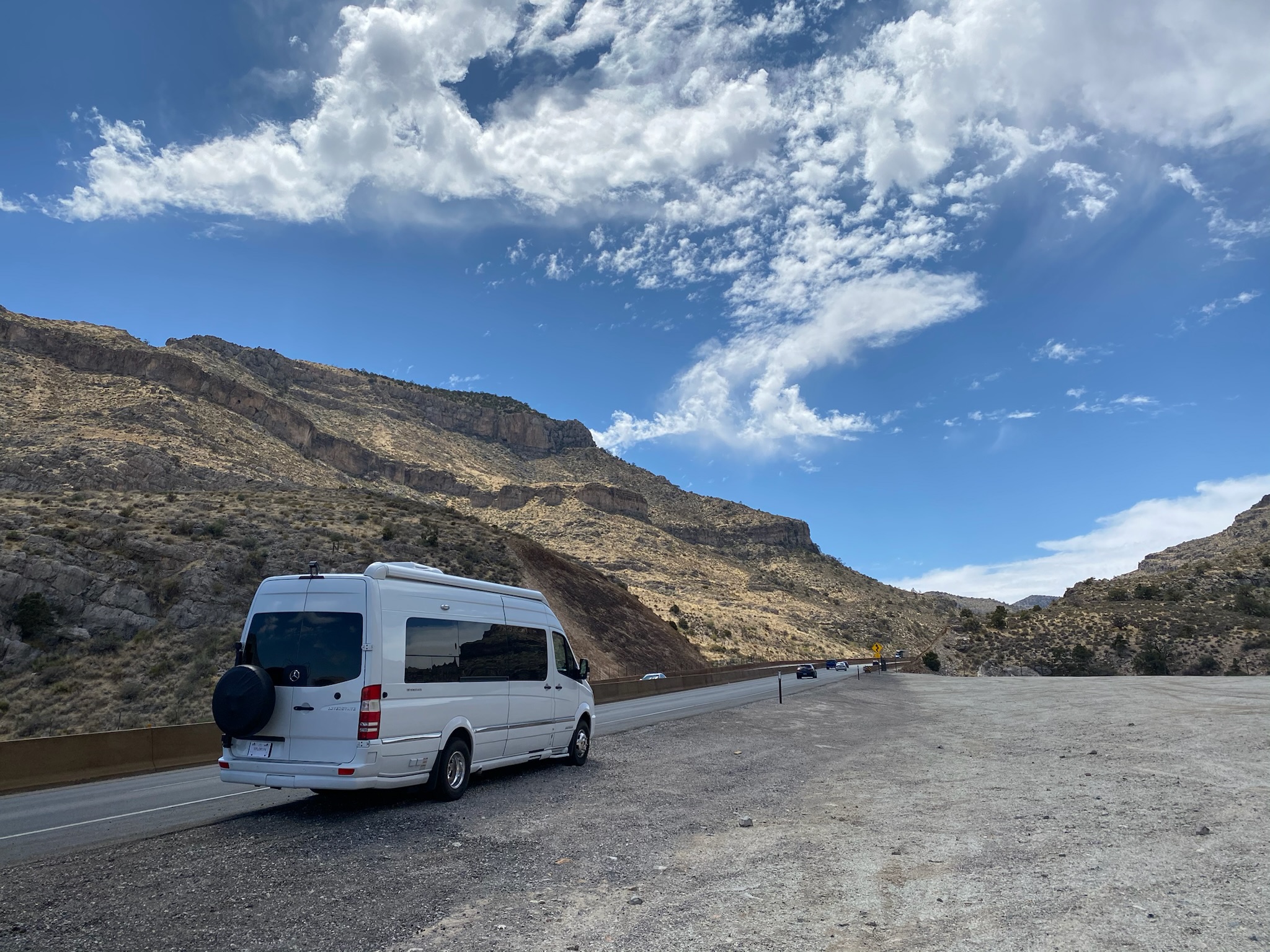 The Sugarloaf on a desert highway