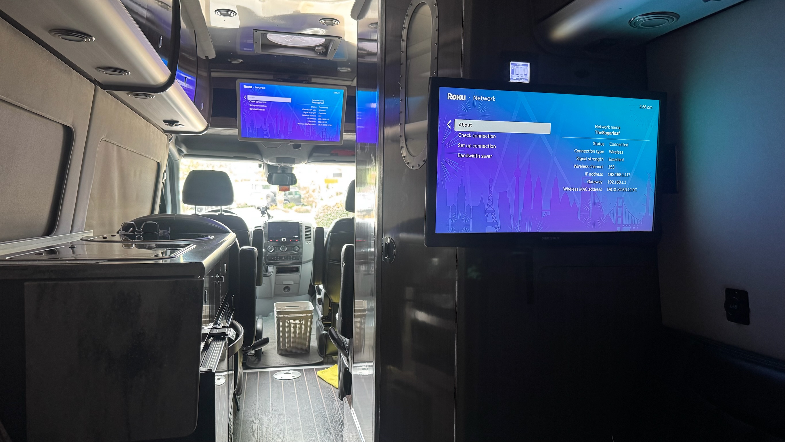 Dual TVs with Roku — WiFi network: TheSugarloaf